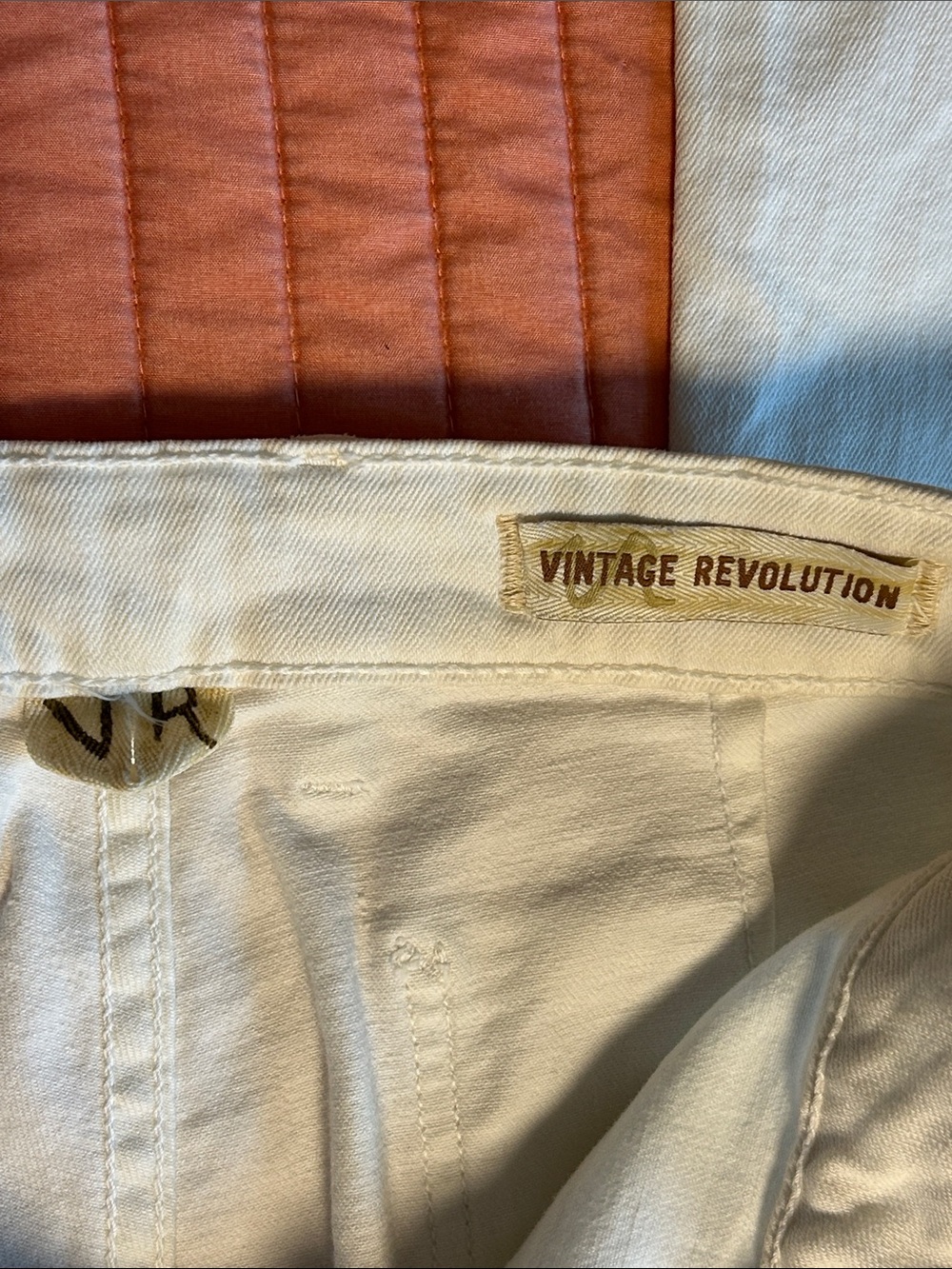 Y2K Vintage Revolution Sample Jeans Ropa Siete Leguas white hipster boot sz 26 - Picture 6 of 16